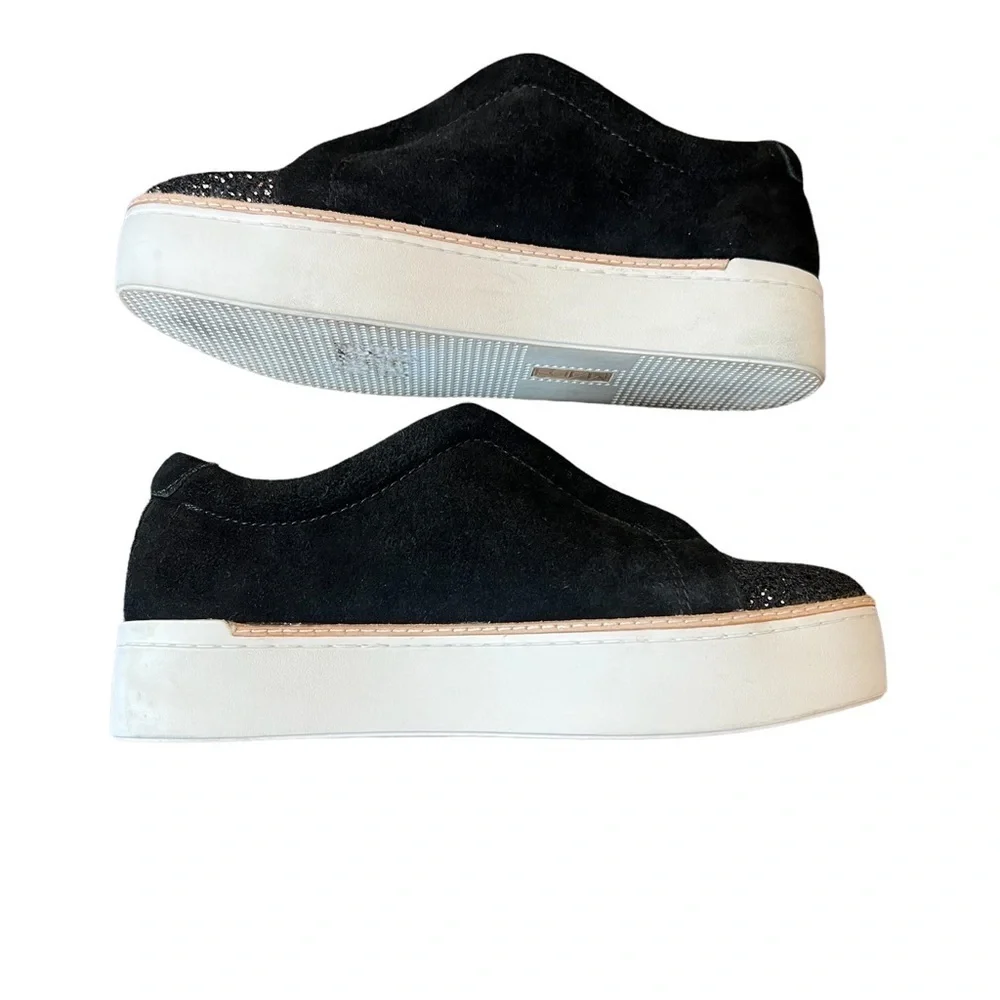 M4DE Platform Glitter Slip on Sneakers
